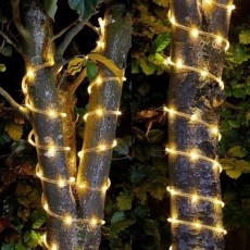[도토로] 300구 태양광 LED 논네온 전구(30m) (웜색) (리모컨 포함)