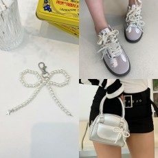스타비즈신발리본 진주 펄 키링 운동화 액세서리