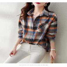B급 LF06300 루즈핏 멀티 색 봄 가을 셔츠 남방